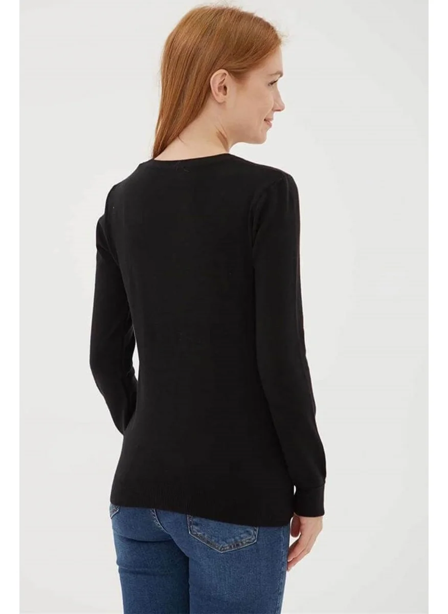فاشن فريندز Women's U Neck Sweater