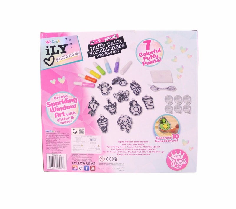 WeCool مجموعة فنون النوافذ من وي كول iLY DIY ب paint سون كاتشرز (25 قطعة) - Image 2
