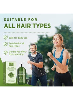 Roycederm Tea Tree Antifungal Shampoo: Folliculitis Shampoo For Dry Scalp, Dandruff, And Itchy Scalp - Medicated Clarifying Shampoo With Tea Tree Oil, Paraben & Sulfate Free  - Image 3