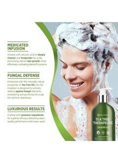 Roycederm Tea Tree Antifungal Shampoo: Folliculitis Shampoo For Dry Scalp, Dandruff, And Itchy Scalp - Medicated Clarifying Shampoo With Tea Tree Oil, Paraben & Sulfate Free  - Image 4