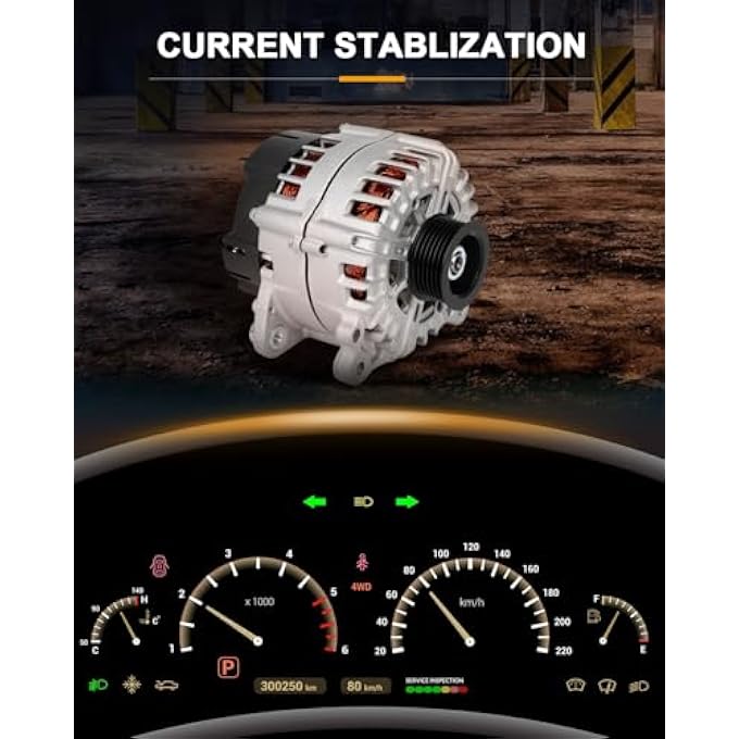 ROADFAR Alternator Compatible for for Volkswagen for Touareg 3.0L 2010, Replace 11825 - Image 3