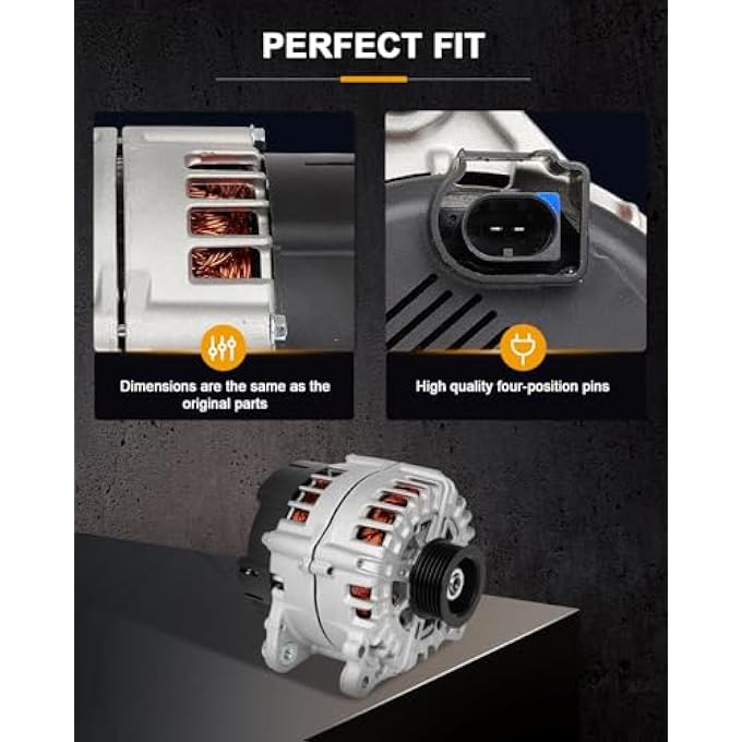 ROADFAR Alternator Compatible for for Volkswagen for Touareg 3.0L 2010, Replace 11825 - Image 5