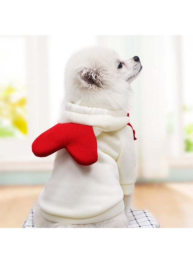 GMORO Dog Hoodie, Dog Basic Sweater Coat Cute Warm Jacket Pet Cold Weather Clothes Outfit Outerwear for Cats Puppy Small Largr Dogs, Fleece Sweater Cartoon Clothing (Size M) - Image 3