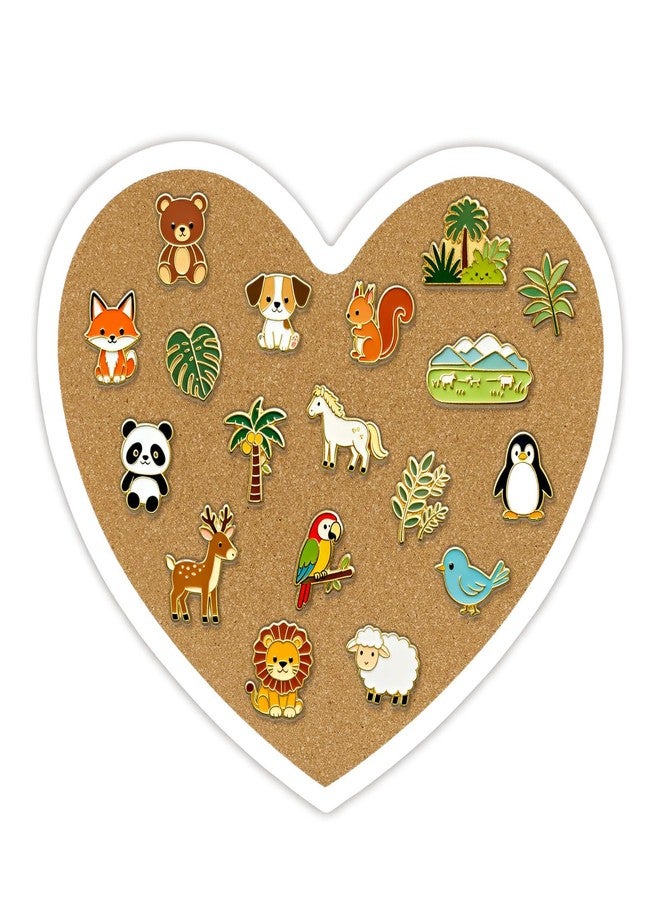 YCCYYCCY Heart-Shaped Cork Board, 0.3 inch / 8mm Thick Pin Board for Walls, Approx. 10 x 12 inch / 26 x 30 cm Bulletin Board for Office, Home, School, Valentine's Decor(WT-1pc) - Image 1