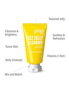 POP Beauty FIZZ JELLY CLEANSER - Textured Jelly Face Wash, Cleanses and Brightens Skin, Removes Makeup Residue | 3.4 Fl Oz - pzsku/Z9D7FCF98C63D0A2C4336Z/45/_/1740395068/8c198693-1c1a-483a-a4e1-1030ae2feffc