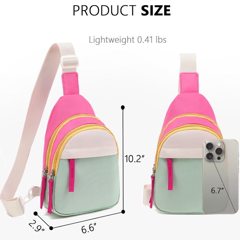 PRLINJSK Easter Basket Stuffers Cute Sling Bag for Girls, Kids Fanny pack Teens Crossbody Bag Purse Birthday Gifts - Image 4