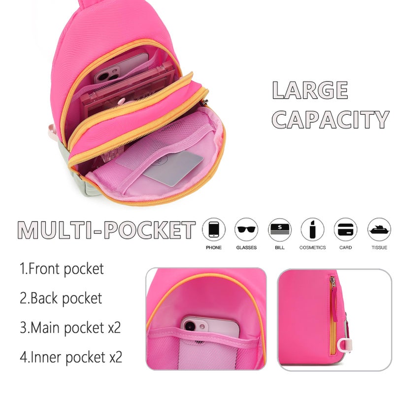 PRLINJSK Easter Basket Stuffers Cute Sling Bag for Girls, Kids Fanny pack Teens Crossbody Bag Purse Birthday Gifts - Image 5