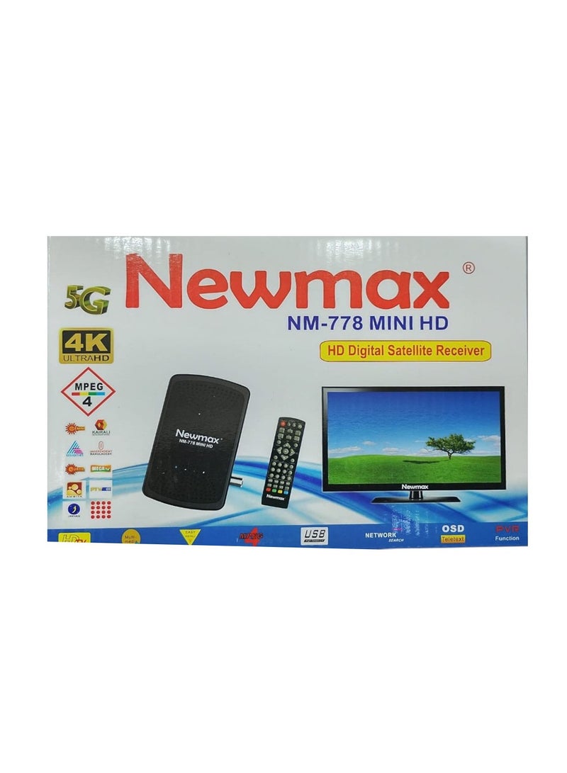Newmax 778 Mini HD Digital Satellite Receiver – Full HD 1080P, MPEG4