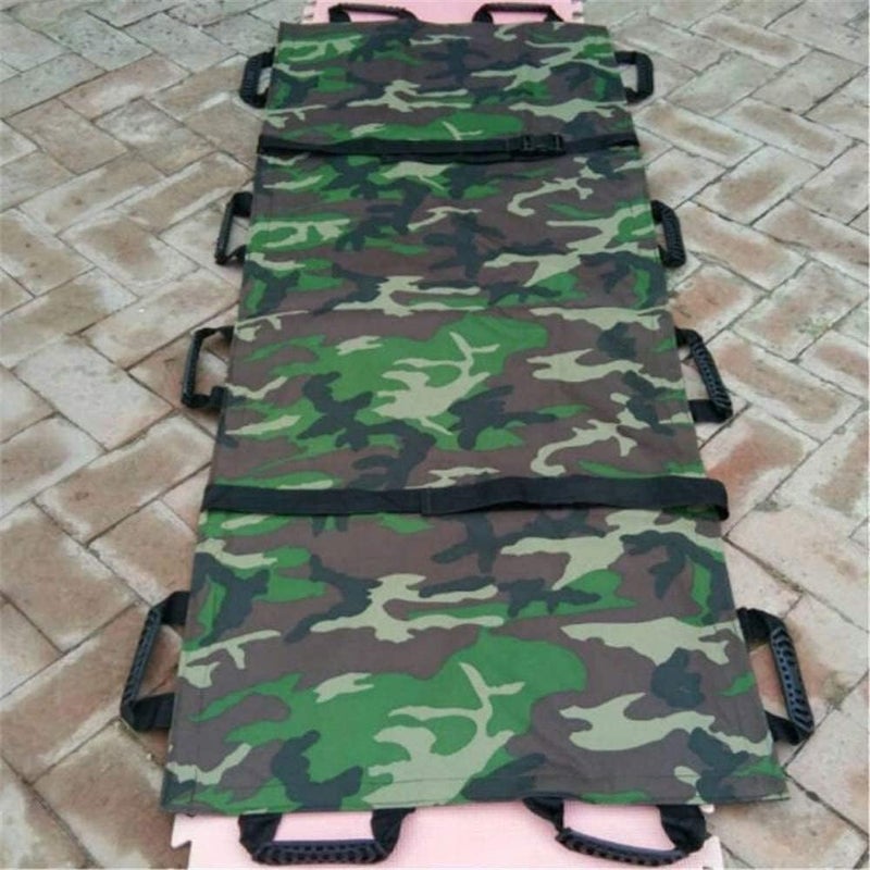 Oxford Folding Stretcher Waterproof,Elderly Lift Stairs Transfer Aid Strap Belt,Emergency Rescue Stretcher,Perfect for Hospital Sports Venues Ambulance(B) - Image 2