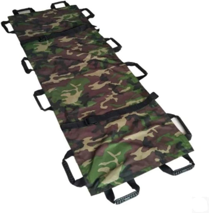 Oxford Folding Stretcher Waterproof,Elderly Lift Stairs Transfer Aid Strap Belt,Emergency Rescue Stretcher,Perfect for Hospital Sports Venues Ambulance(B) - Image 1