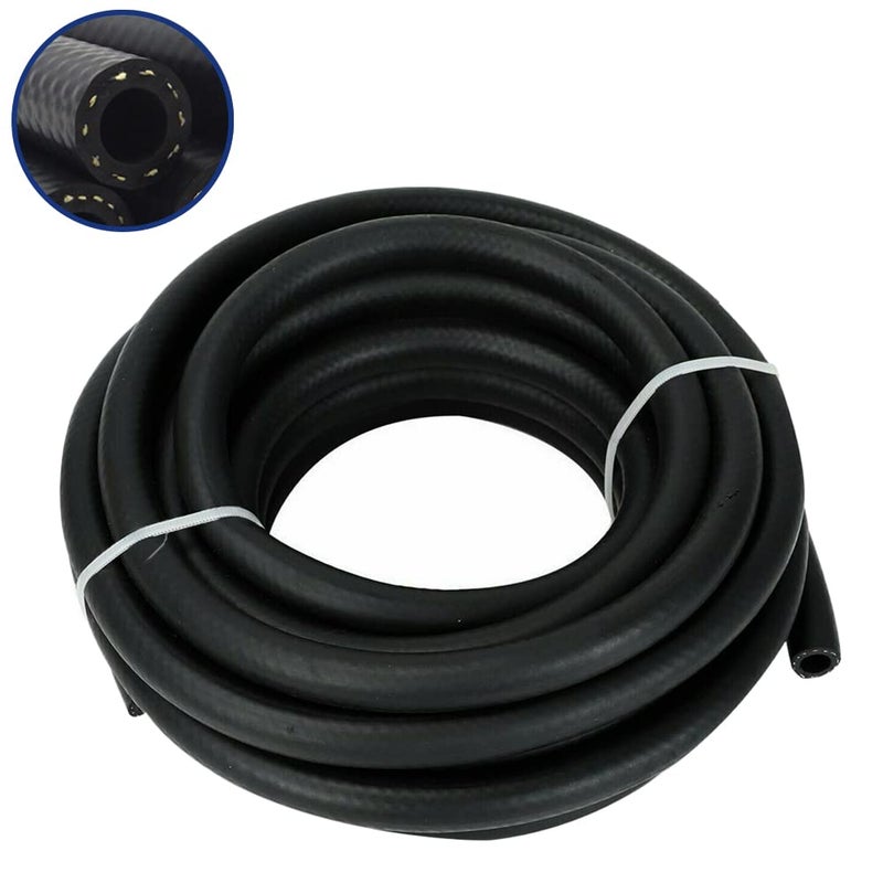Byredio 38 Fuel Line Hose 300PSI 6AN Fuel Hose 20 FT High Pressure Small Engines Fuel Injection Hose for Oil Gas Fuel Diesel Hydraulic 10mm ID - Image 2