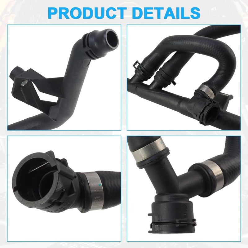 Automotive Radiator Hose, Suitable 2005-2015 For BMW 120i,320i,318i,sDrive18i, Replace Number 17127523522 17127548222 - Image 2