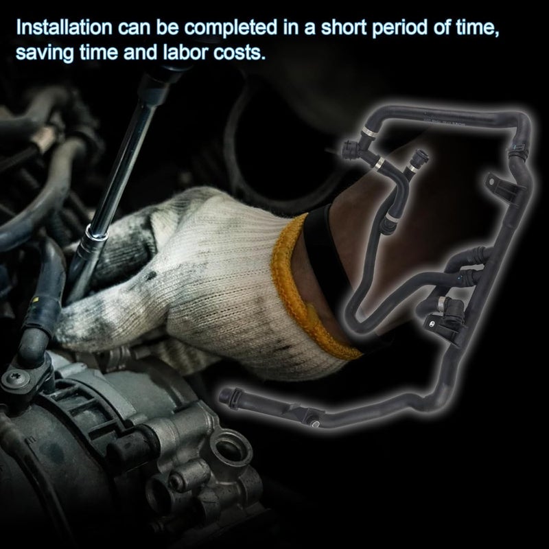 Automotive Radiator Hose, Suitable 2005-2015 For BMW 120i,320i,318i,sDrive18i, Replace Number 17127523522 17127548222 - Image 5