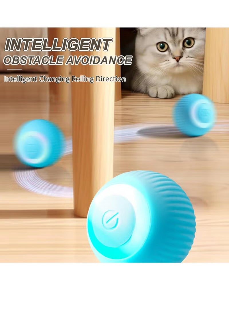 Interactive Cat Toys Ball, Automatic 360° Self-Rotating Rolling Ball with USB Rechargeable pet Exercise Chase Toy Ball for Kitten Playing - Image 5