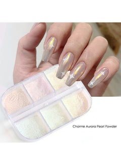 Depend Chrome Nail Powder Metallic Mirror Effect Pigment Chrome Iridescent Pearl Mica Powder Mirror Laser Aurora Nail Powder Aurora Powder for Nail Art  - Image 3