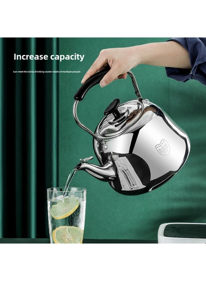 304 Stainless Steel Thickened Large Capacity Kettle Gas Kettle Household Kettle Boiler Gas Stove Induction Cooker-Colour:304 Food Grade [extra Thick Hot Selling Model] Six-year Warranty-Capacity:3l Kettle Comes With Free Gift [sound/replace If Leaking]  - Image 4