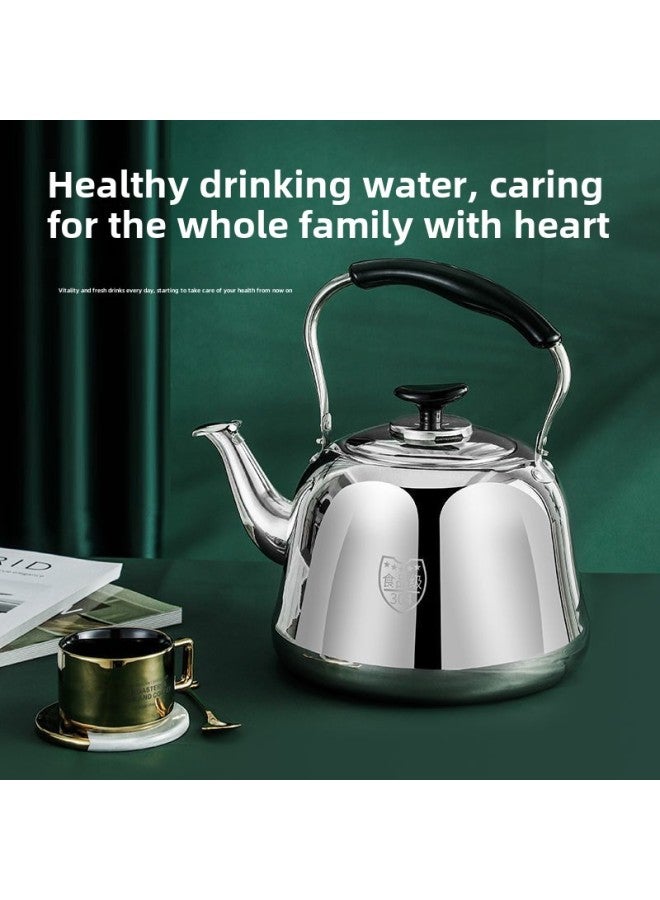 304 Stainless Steel Thickened Large Capacity Kettle Gas Kettle Household Kettle Boiler Gas Stove Induction Cooker-Colour:304 Food Grade [extra Thick Hot Selling Model] Six-year Warranty-Capacity:3l Kettle Comes With Free Gift [sound/replace If Leaking]  - Image 5