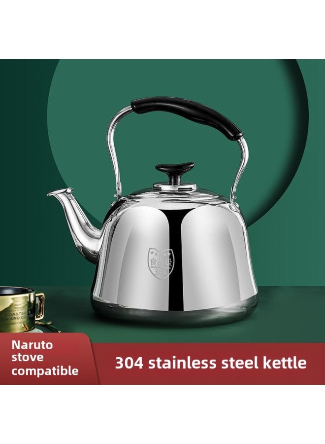 304 Stainless Steel Thickened Large Capacity Kettle Gas Kettle Household Kettle Boiler Gas Stove Induction Cooker-Colour:304 Food Grade [extra Thick Hot Selling Model] Six-year Warranty-Capacity:3l Kettle Comes With Free Gift [sound/replace If Leaking]  - Image 2