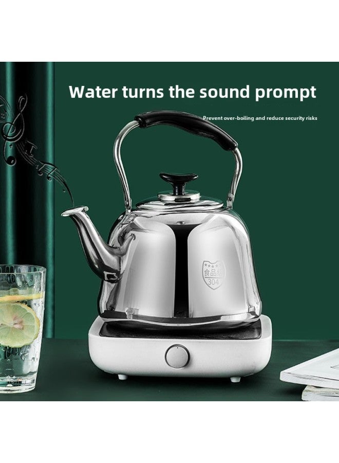 304 Stainless Steel Thickened Large Capacity Kettle Gas Kettle Household Kettle Boiler Gas Stove Induction Cooker-Colour:304 Food Grade [extra Thick Hot Selling Model] Six-year Warranty-Capacity:3l Kettle Comes With Free Gift [sound/replace If Leaking]  - Image 3