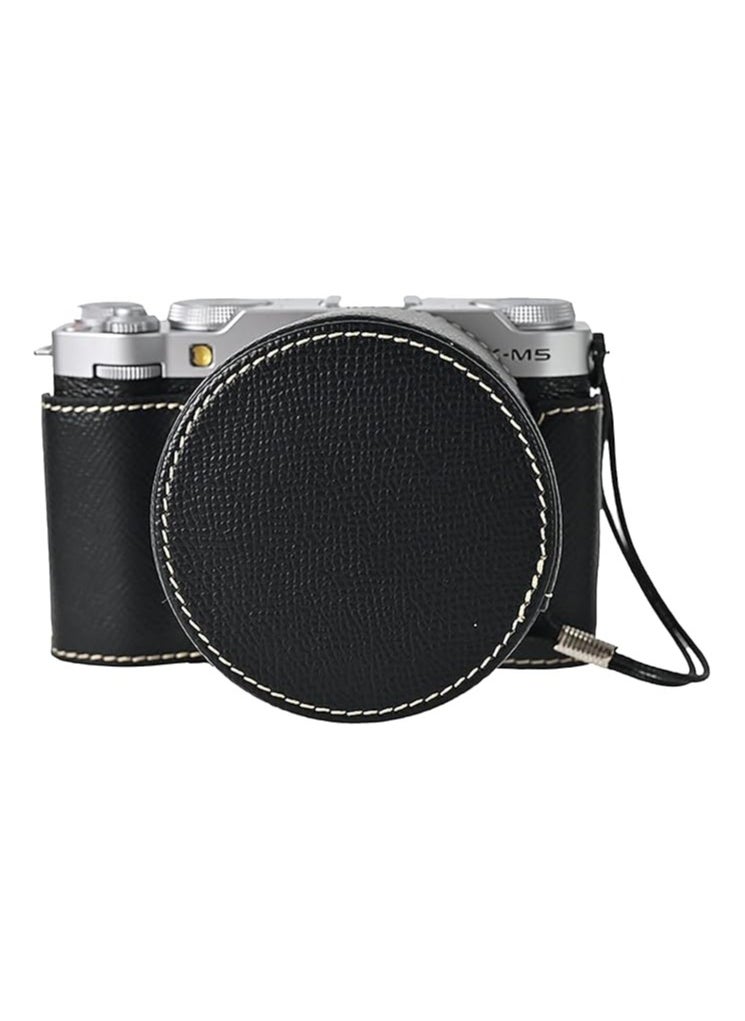 Fuji XM5 Inverse-free Case Set Fuji XM5 Half-shell Fuji X-M5 camera cover with front lens cover and shoulder strap