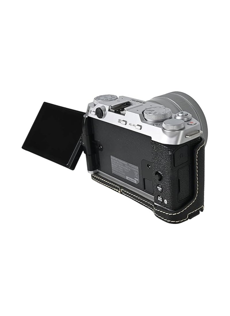 Fuji XM5 Inverse-free Case Set Fuji XM5 Half-shell Fuji X-M5 camera cover with front lens cover and shoulder strap