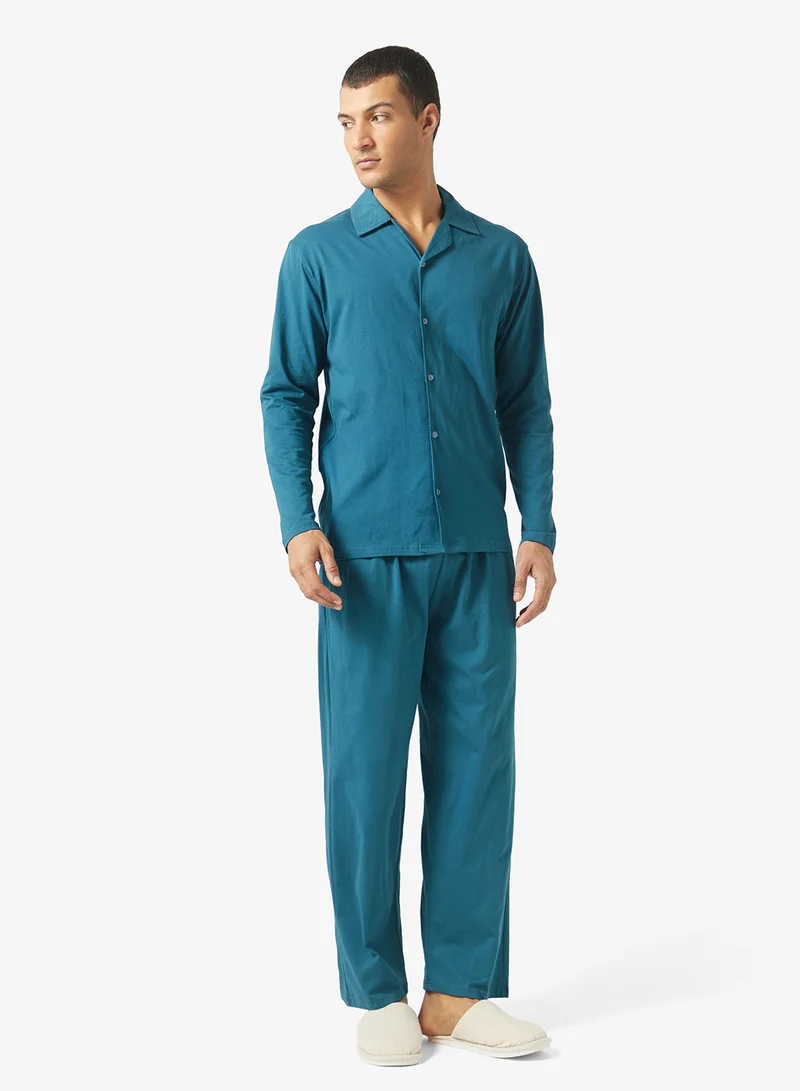 Robert Wood blue Nightwear Shirt & Pyajama Sets for Men | Best Price UAE