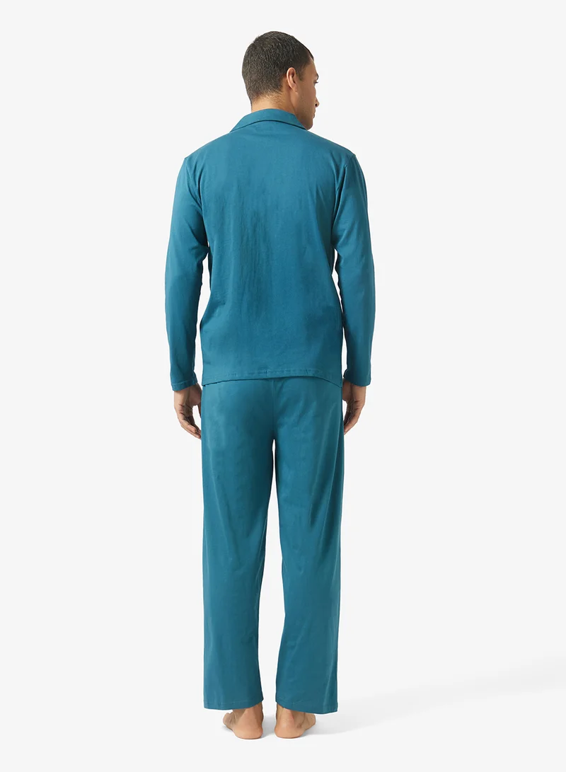 Robert Wood blue Nightwear Shirt & Pyajama Sets for Men | Best Price UAE