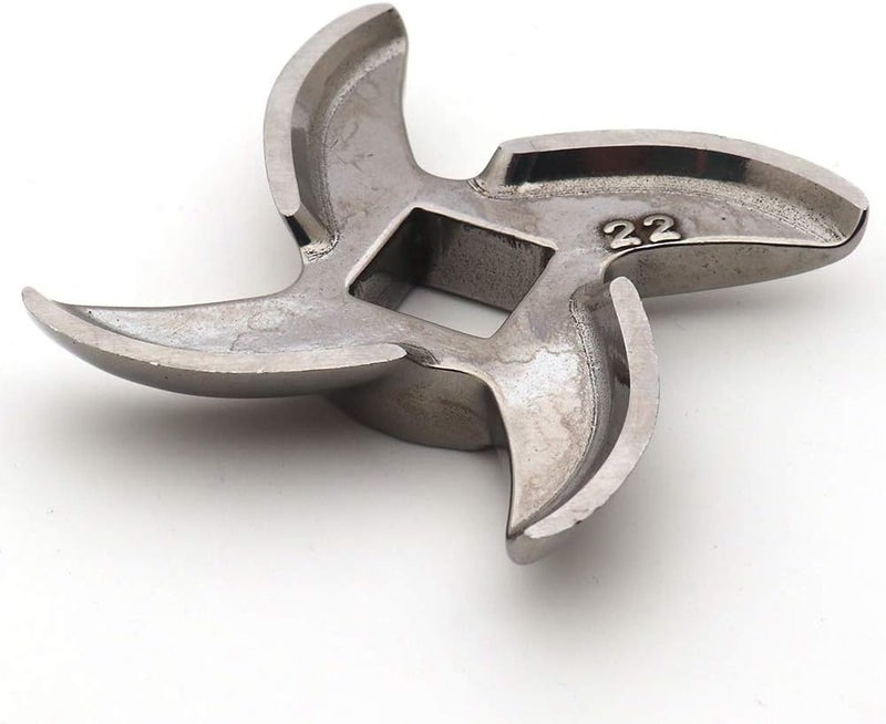 VTurboWay عبوة 2 #22 شفرات مطحنة اللحم من الفولاذ المقاوم للصدأ بديل لقطع المطاحن - Image 5