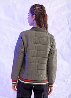 Freehand Women Regular Fit Solid Puffer Jacket  - Image 2
