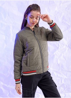 Freehand Women Regular Fit Solid Puffer Jacket  - Image 4
