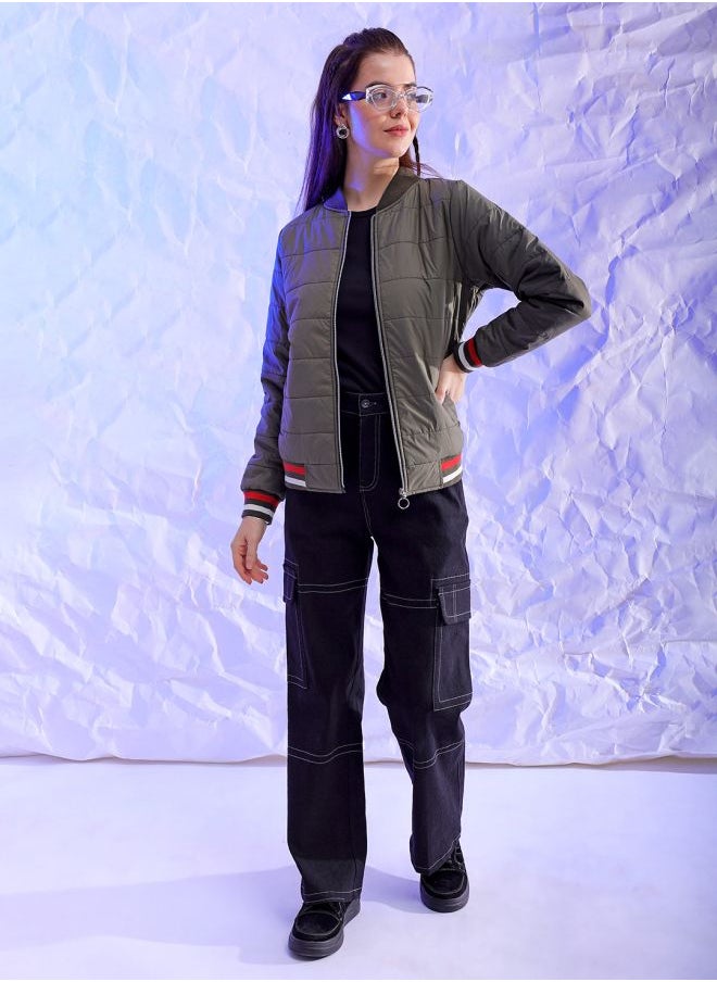 Freehand - Women Regular Fit Solid Puffer Jacket - Image 1