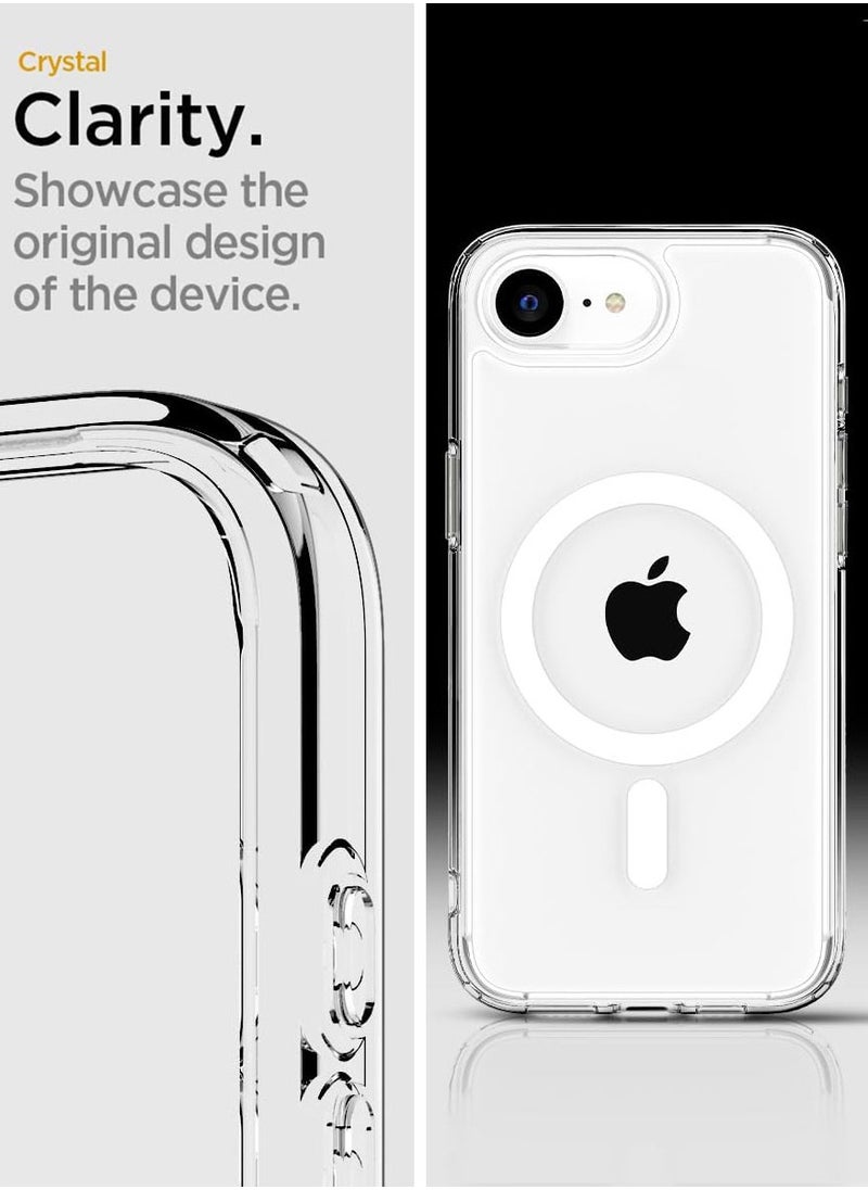 Spigen Ultra Hybrid MagFit for iPhone 16E Case Cover with MagSafe (2025) - Clear White  - Image 4