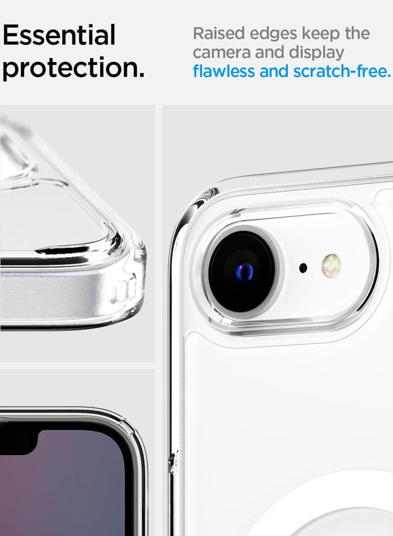 Ultra Hybrid MagFit for iPhone 16E Case Cover with MagSafe (2025) - Clear White