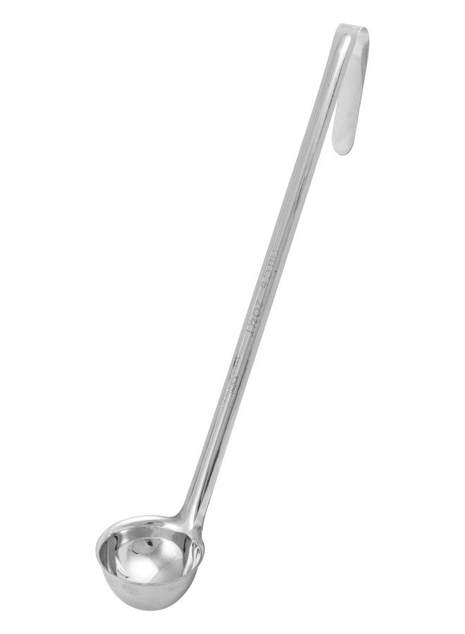 Winco One Piece Stainless Steel Ladle, 1.5 Ounce, 10.5" - Image 1