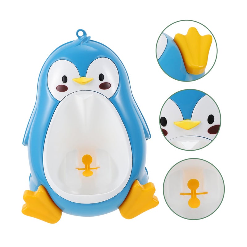 Green Boys Potty Training Seat Cartoon Pattern Urinal Groove Easy To Clean Space Saving - Image 3