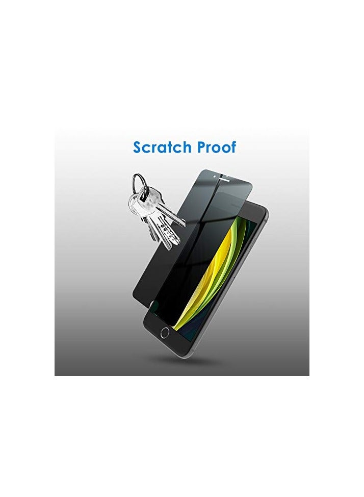 JETech Privacy Screen Protector for iPhone SE 3/2 (2022/2020 Edition), iPhone 8 and iPhone 7, Anti-Spy Tempered Glass Film, 2-Pack - Image 2