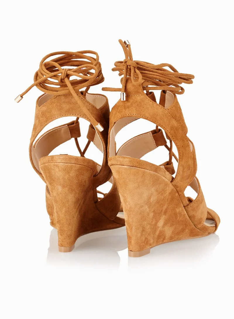 ALDO Rothbaum Spiral Strappy Wedge Sandals
