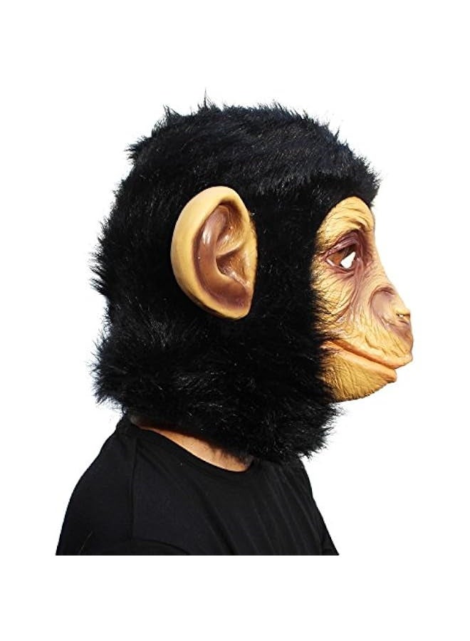 Loquat Animal Mask Monkey Mask Novelty  Costume Party Animal Head Mask Chimp - Image 2