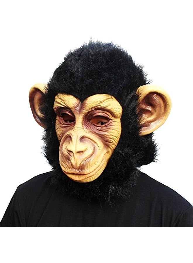 Loquat Animal Mask Monkey Mask Novelty  Costume Party Animal Head Mask Chimp - Image 1