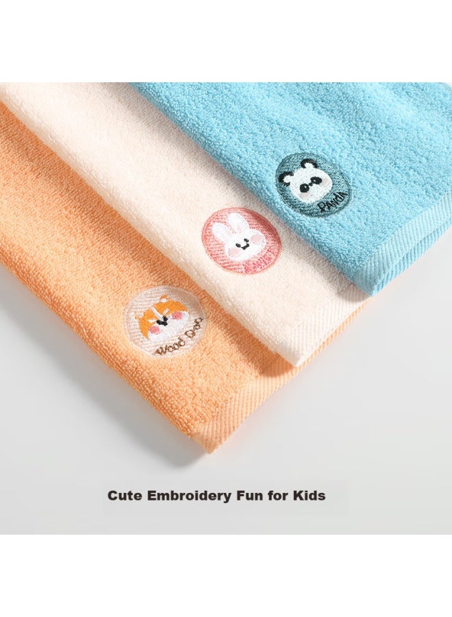 Muji Children's Towel 3-pack, 7a Grade Antibacterial Xinjiang Cotton, Class A Pure Cotton Soft Skin-friendly Towels For Babies - Image 1