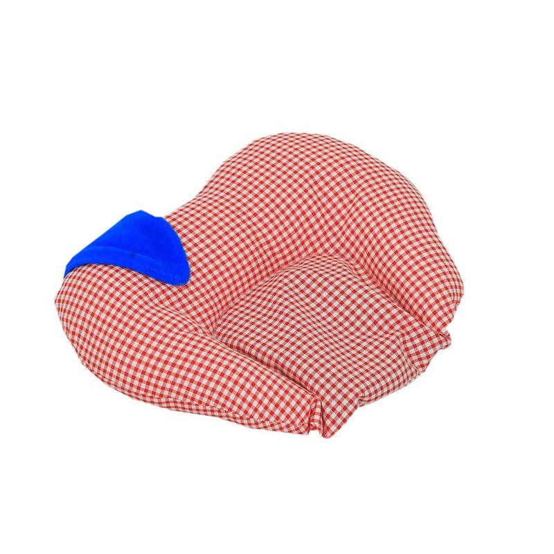 Kuber Industries Kuber Industries Mustard Seeds Rai Baby Pillow Recommended Age06 Month Apple Shape Cotton Pink RAIP106MultiStandardKUB1294  - Image 1