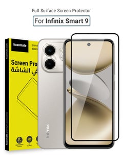 huanmate Infinix Smart 9 Screen Protector – Premium Edge to Edge Tempered Glass, High Transparency, Delicate Touch, Anti-Explosion, Smooth Arc Edges, Easy Installation  - Image 1