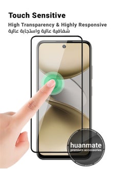 huanmate Infinix Smart 9 Screen Protector – Premium Edge to Edge Tempered Glass, High Transparency, Delicate Touch, Anti-Explosion, Smooth Arc Edges, Easy Installation  - Image 4