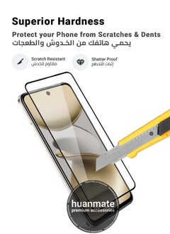 huanmate Infinix Smart 9 Screen Protector – Premium Edge to Edge Tempered Glass, High Transparency, Delicate Touch, Anti-Explosion, Smooth Arc Edges, Easy Installation  - Image 3