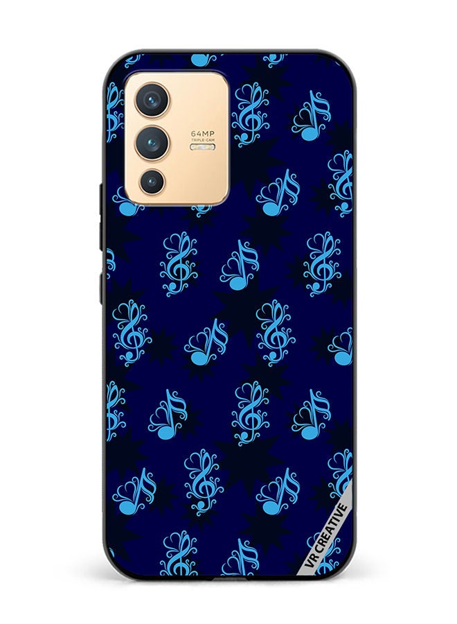 VR CREATIVE Protective Case Cover For Vivo V23 5G Music Pattern Design Multicolour - Image 1