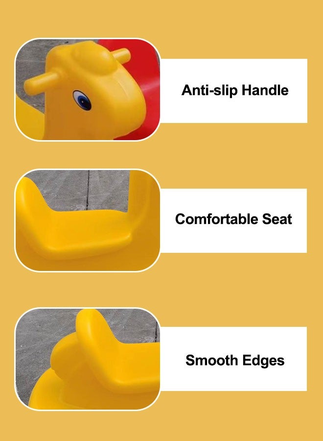 جساي تويز شكل لعبة الحصان الهزاز لعبة حيوان بلاستيكية ركوب على لعبة للأطفال - Image 2