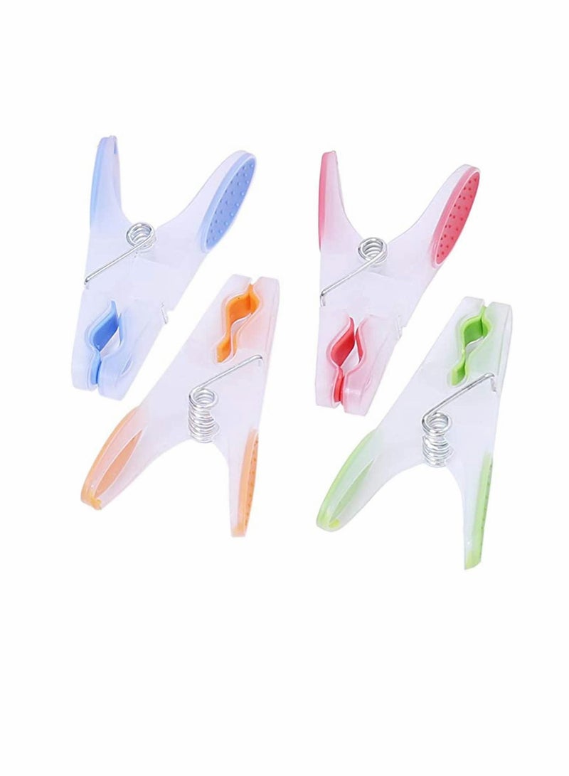 KASTWAVE Clothes Pegs 48 pcs Drying Strong Clips Laundry Home Windproof Pin Extra Large Non-slip Ergonomic Soft Rubber Grip Clothespins for Indoor Outdoor Washing Line Racks - Image 3