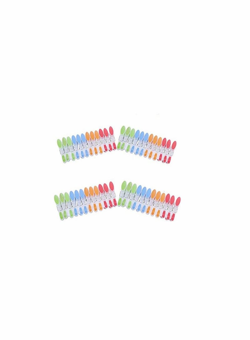 KASTWAVE Clothes Pegs 48 pcs Drying Strong Clips Laundry Home Windproof Pin Extra Large Non-slip Ergonomic Soft Rubber Grip Clothespins for Indoor Outdoor Washing Line Racks - Image 5