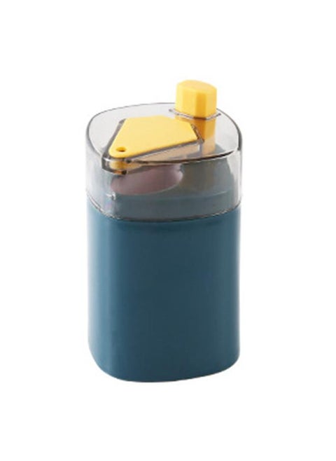 Reusable Toothpick Holder Automatic Pop Up Dispenser Plastic Toothpick Storage Container for Home Use Navy Blue