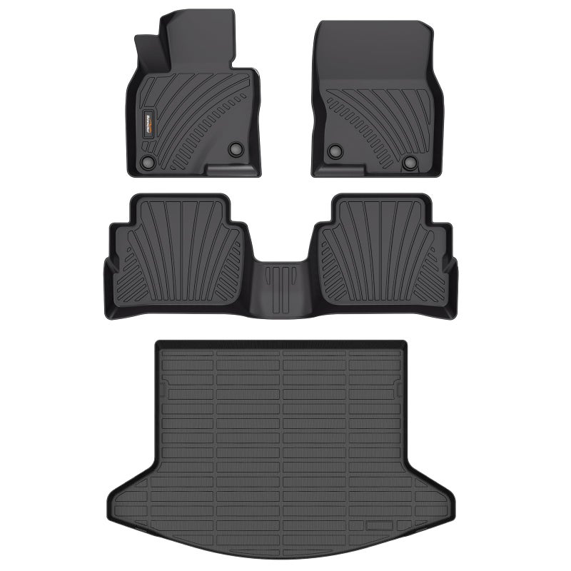 Binmotor-All Weather Floor Mats Cargo Liner for Mazda CX-5 2017 2018 2019 2020 2021 2022, Car Floor Mat CX5, Trunk Cargo Mat for Mazda CX5 Accessories Car Mats - Image 1